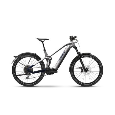 Haibike Adventr FS 9 720 Wh E-MTB Fully 2026 | silver / dark blue - matt
