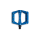 RFR Pedale Flat CMPT blue