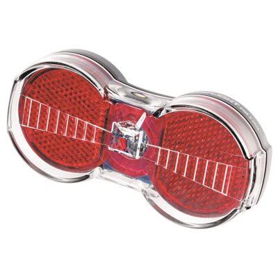 Busch & Müller LED-Dynamo-Rücklicht b&m Flat S Plus | Standlicht, Gepäckträgerbefest. 50/80mm