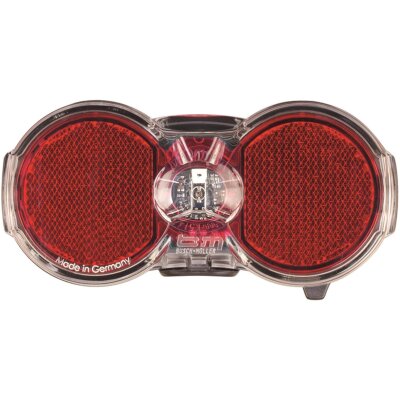 Busch & Müller Batterie-Rücklicht b&m Toplight Flat | Gepäckträgerbefestigung 50/80mm