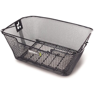 Basil Hinterradkorb Capri | 30,5x34,5x18cm, sw, engmaschig, abgesch