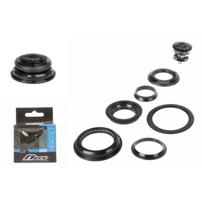 22328 AHead Steuersatz, semi-integriert, NECO, 1.1/8 auf 1.5", ALU, 28.5/ 44/ 55/ 39.8 mm, schwarz