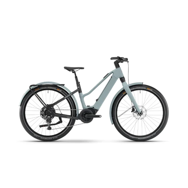 Winora iRide Pure X10 400Wh Trapez Trekking E-Bike 2026 | nile blue matt, black matt