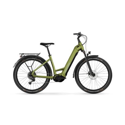 Winora Yucatan X10 720Wh Tiefeinsteiger Trekking E-Bike 2026 | touring green glänzend