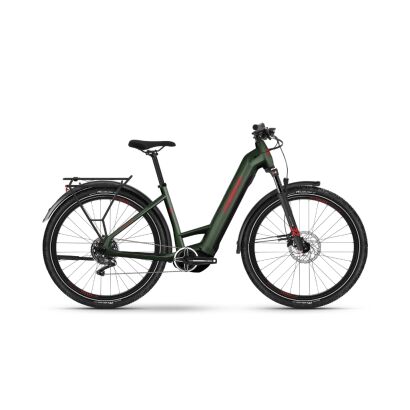 Haibike Trekking 5 720Wh Tiefeinsteiger Trekking E-Bike 2025 | olive/red - gloss.