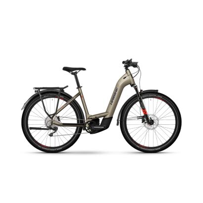 Haibike Trekking 8 750Wh Tiefeinsteiger Trekking E-Bike 2025 | sand/red/blue - gloss