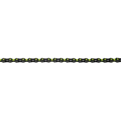 KMC Fahrrad Kette X12 SL DLC Super Light Kompatibilität: 12-fach | SB-Verpackung | schwarz / grün