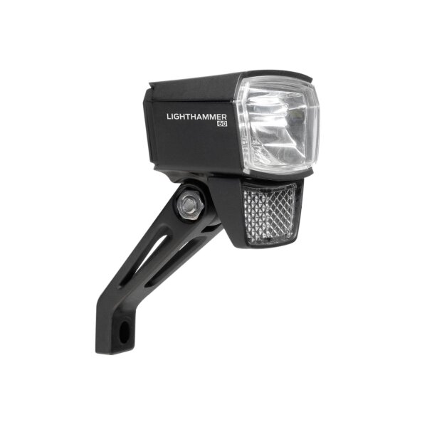 TRELOCK E-Bike LED Scheinwerfer Lighthammer 60 LS 800-T | Befestigung: Gabelkrone