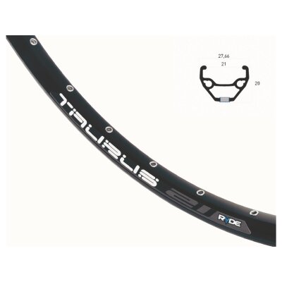 RYDE Hinterrad Boost 29" Taurus Disc 622 x 21 | Laufradgröße: 29 | Nabe: Deore XT Nabe FHM8010B Disc schwarz | Steckachse | Speichen: DT Champion Niro schwarz | Disc-Aufnahme: Center Lock | Felge: schwarz