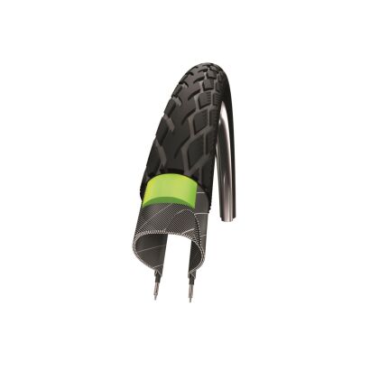 SCHWALBE Fahrradreifen Marathon Green Guard HS 420 26 Zoll | ETRTO: 50-559 | Draht | TwinSkin | schwarz Reflex