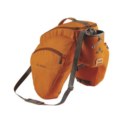 VAUDE Gepäckträgertasche eSilkroad Plus Befestigung: Uniclip (Rixen&Kaul) | 46 x 44 x 45 cm | 22 Liter | orange madder
