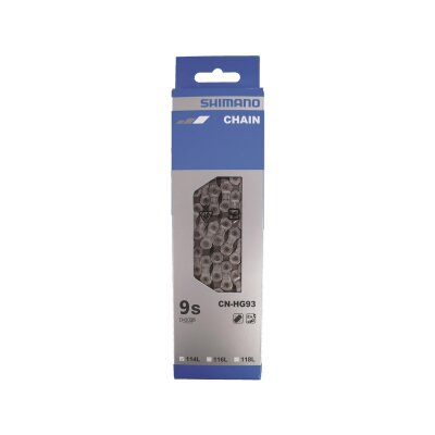 Shimano Schaltungskette CN-HG93 | 114 Glieder, 9-fach, silber