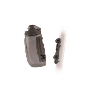 FIDLOCK Trinkflaschen Set TWIST inkl. bike base Inhalt: 450 ml | transparent schwarz