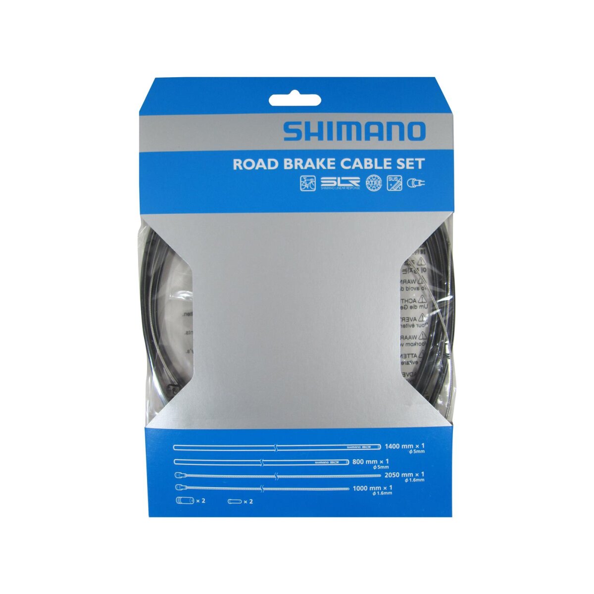 SHIMANO Bremszugset Rennrad SIL-TEC beschichtet  glatte Bremsleistun