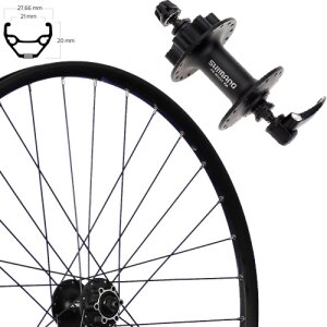 Taurus 21 Vorderrad 28", Disk 6-Loch, schwarz, SE