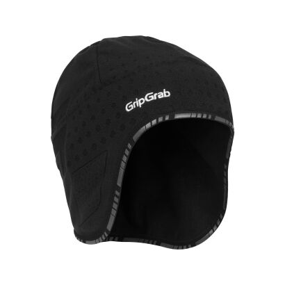 GripGrab Aviator Winddichte Deep Winter Unterhelm Mütze schwarz S (54-74 cm)