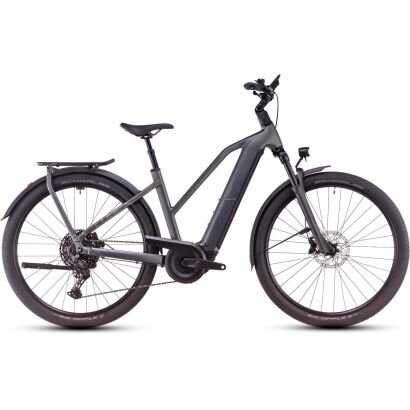 Cube Kathmandu Hybrid Pro 800 Trapez Trekking E-Bike 2025 | slabgrey´n´chrome