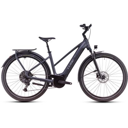 Cube Touring Hybrid Pro 625 Trapez Trekking E-Bike 2025 | metallicgrey´n´chrome Trapeze 46 cm