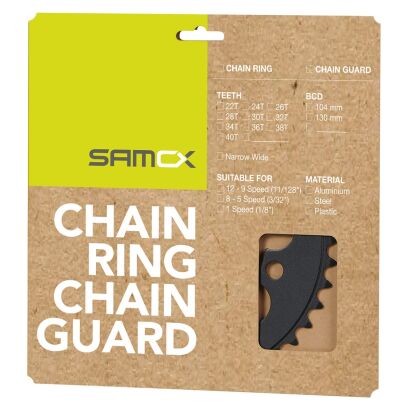 SAMOX PD-R4-S Chainring Kettenblatt BCD 104 Kettenblatt 38T , stahl.