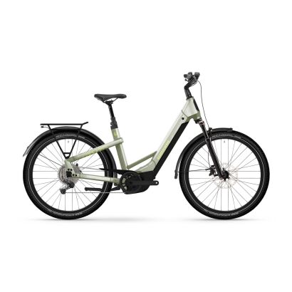 Winora Yakun X10 800Wh Tiefeinsteiger Trekking E-Bike 2025 | ivory green - gloss