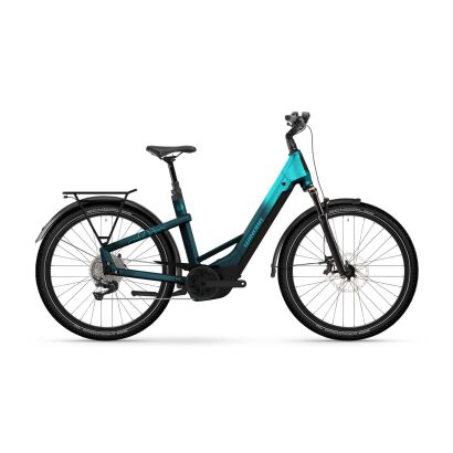 Winora Yakun X12 800Wh Tiefeinsteiger Trekking E-Bike 2025 | blue monday/aqua - gloss