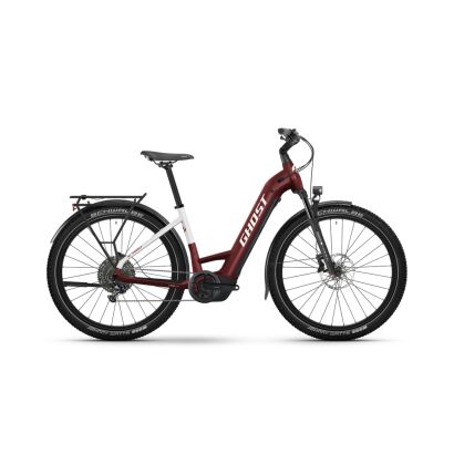 Ghost E-TERU ADVANCED EQ 800Wh Tiefeinsteiger E-MTB 2025 | carbon red/chilly white - glossy