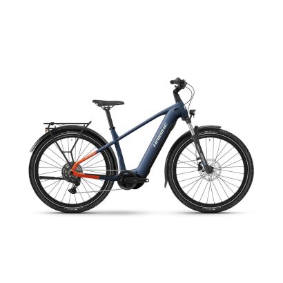 Haibike TREKKING 4 720Wh Trekking E-Bike 2025 | blue/orange/silver glänzend