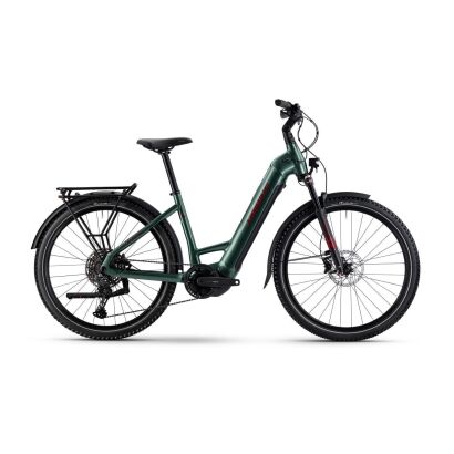 Haibike TREKKING 5 720Wh Tiefeinsteiger Trekking E-Bike 2025 | olive/red glänzend