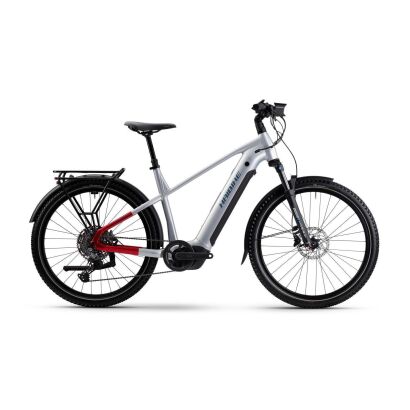 Haibike TREKKING 7 800Wh Trekking E-Bike 2025 | soft grey/red/blue glänzend 55cm