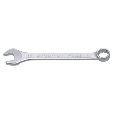 UNIOR Ringgabelschlüssel kurz, gekröpft | 15mm, Länge 170mm, 125/1