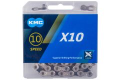 KMC KETTE KMC X10 114 GLIEDER SILVER/BLACK
