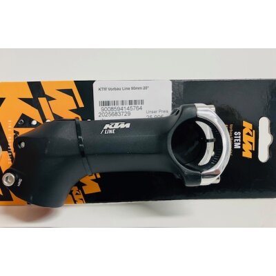 KTM Vorbau Line 90mm 20° Lenkerklemmung 31,8mm
