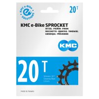 KMC Antriebsritzel E-Bike für Shimano | 20 Z., 1/2" x 3/32", Shimano, schwarz
