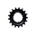 KMC Antriebsritzel E-Bike für Shimano | 20 Z., 1/2" x 3/32", Shimano, schwarz