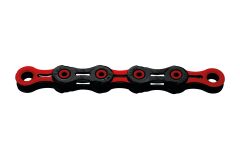 KMC DLC11 Kette schwarz / rot