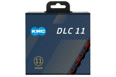 KMC DLC11 Kette schwarz / rot