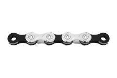 KMC X10 Kette silber / schwarz, 50 m Rolle + 40...