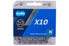 KMC X10 Kette grau, SB-verpackt, 114 Glieder