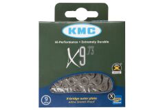 KMC X9 Kette grau, 50 m Rolle + 40 Verschlüsse