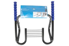 Messingschlager Fahrradwandhalter schwarz / blau