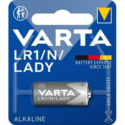 Varta Professional Electronics Batterie LR1 Lady (N) (1,5 V, 850 mAh), Ø 11,5 x 29 mm Höhe, 1 Stück im Blister