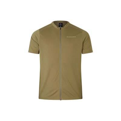 Endura Loop S/S Zipped Jersey Tweed Green