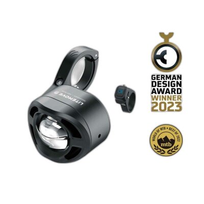 LITEMOVE Frontlicht mit Fernlicht AEW-230 Lenkerhalterung