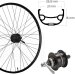 Vorderrad 28",Centerlock, schwarz, Nabendynamo