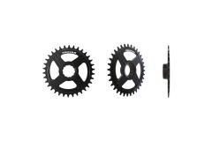 ROTOR ROUND DM FAZUA® E-Bike RING R34T BLACK Kettenblatt