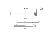 NECO 1 1/8" - 1 1/4" integrierter Ahead Steuersatz