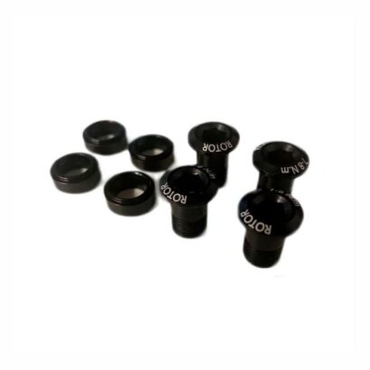 ROTOR AERO SPIDER 2X BOLT SET - BLACK Kettenblattschrauben