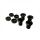 ROTOR AERO SPIDER 2X BOLT SET - BLACK Kettenblattschrauben