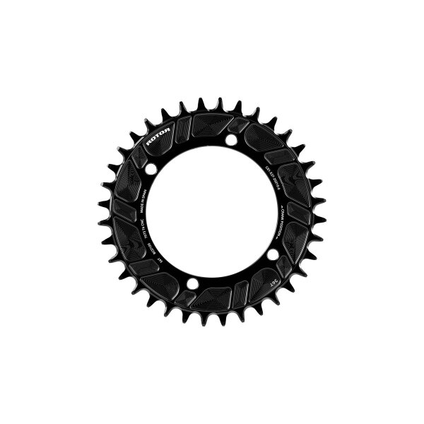 ROTOR ROUND RING MTB BCD 100X4 34T BLACK (T-Type Compatible) Kettenblatt