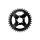 ROTOR ROUND DM POLINI® E-Bike RING R34T BLACK Kettenblatt